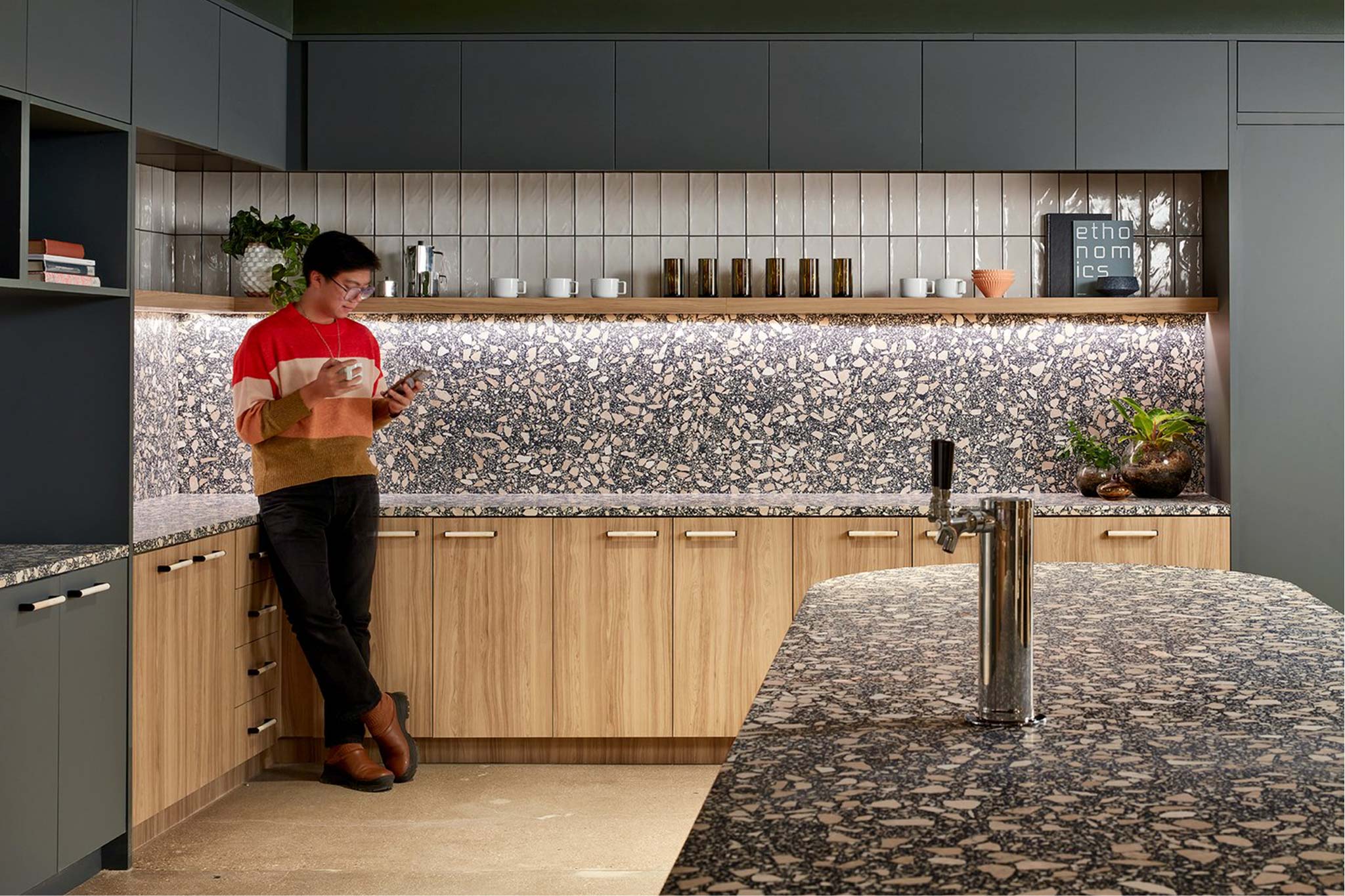 Terrazzo kitchen counter